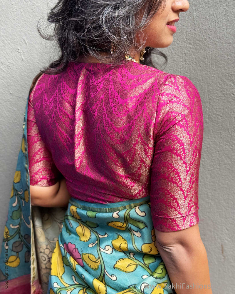 EE-Y08955 Kalamkari Kanchi Silk
