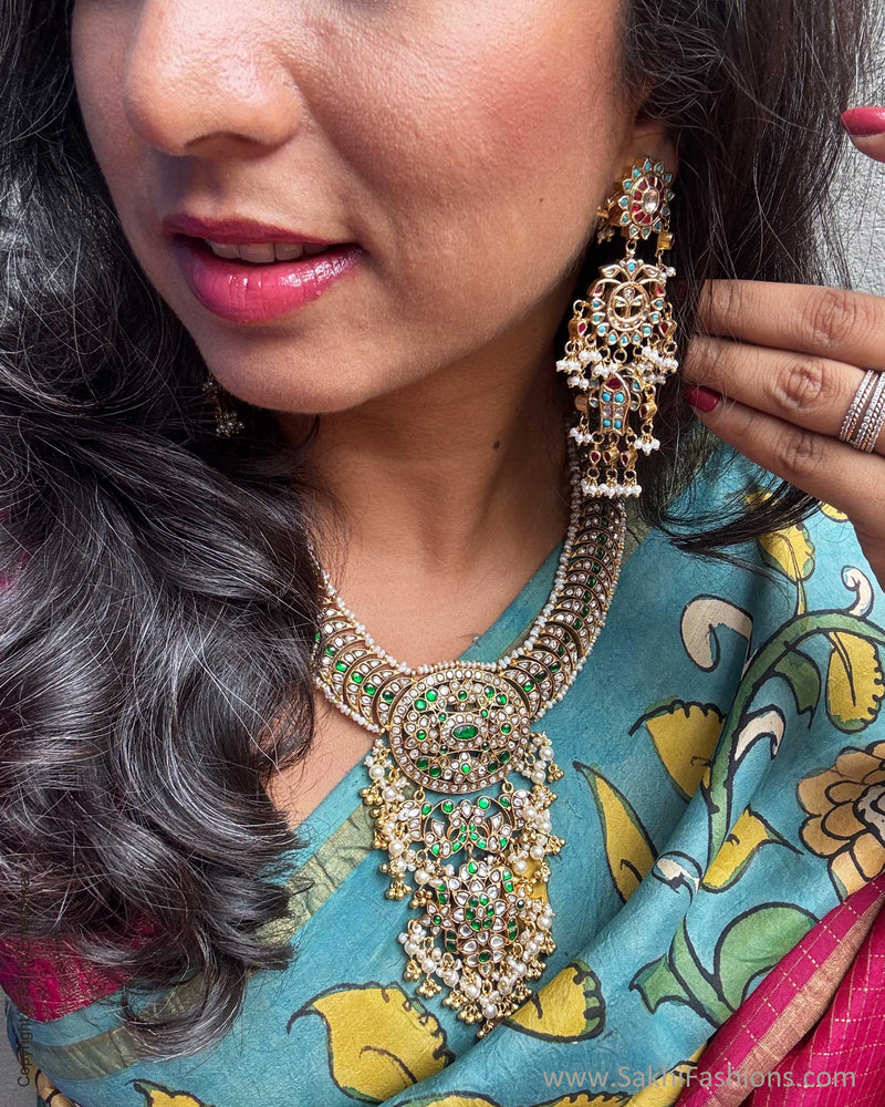 EE-Y08955 Kalamkari Kanchi Silk