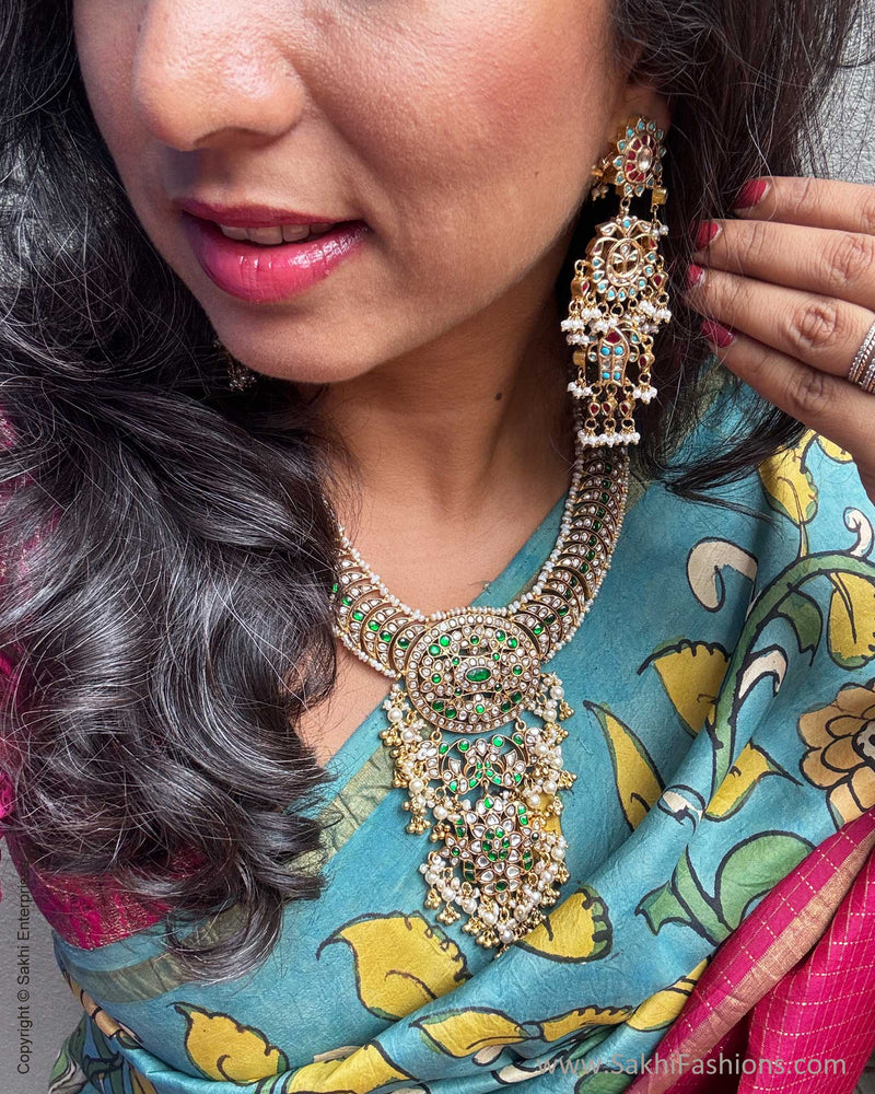 EE-Y08955 Kalamkari Kanchi Silk