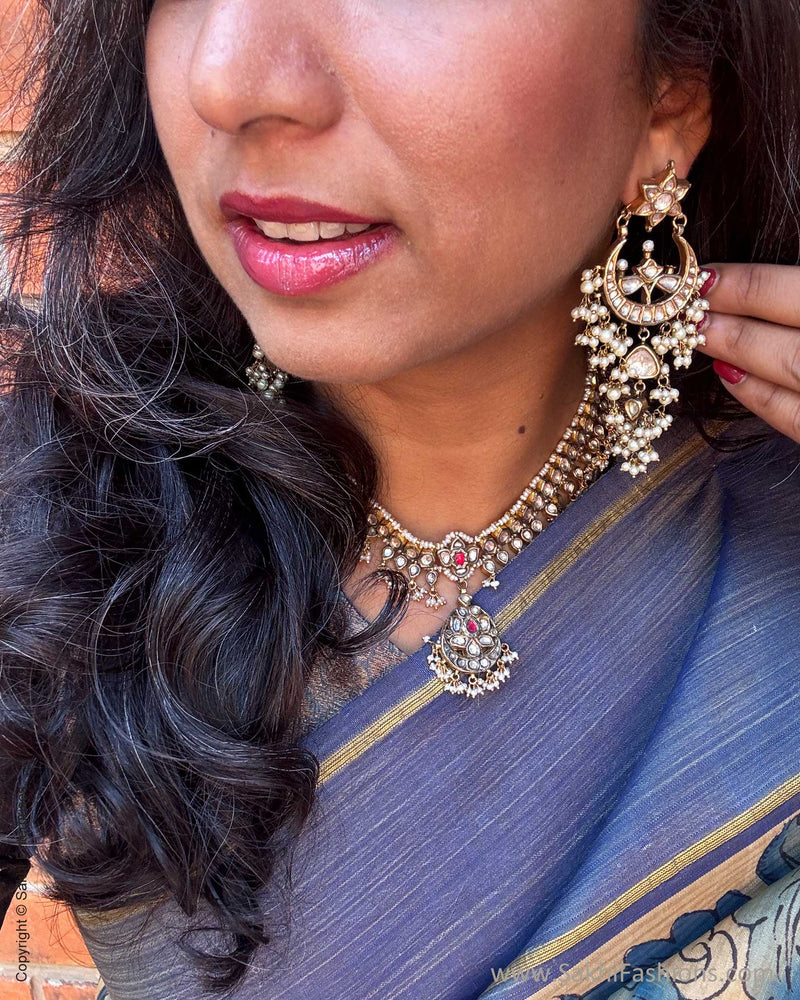 EE-Y09325 Blue Kalamkari Kanchi Silk