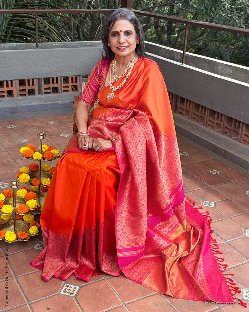 EE-Y09491 Pink Orange RIsing Kanchi