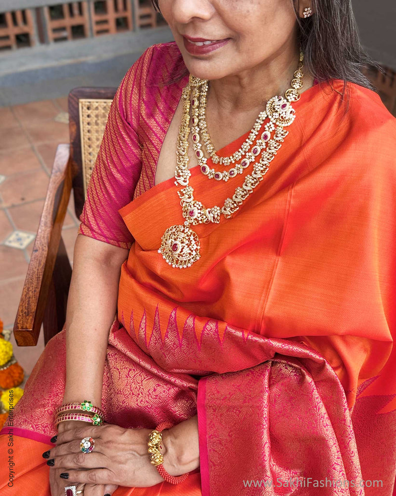 EE-Y09491 Pink Orange RIsing Kanchi