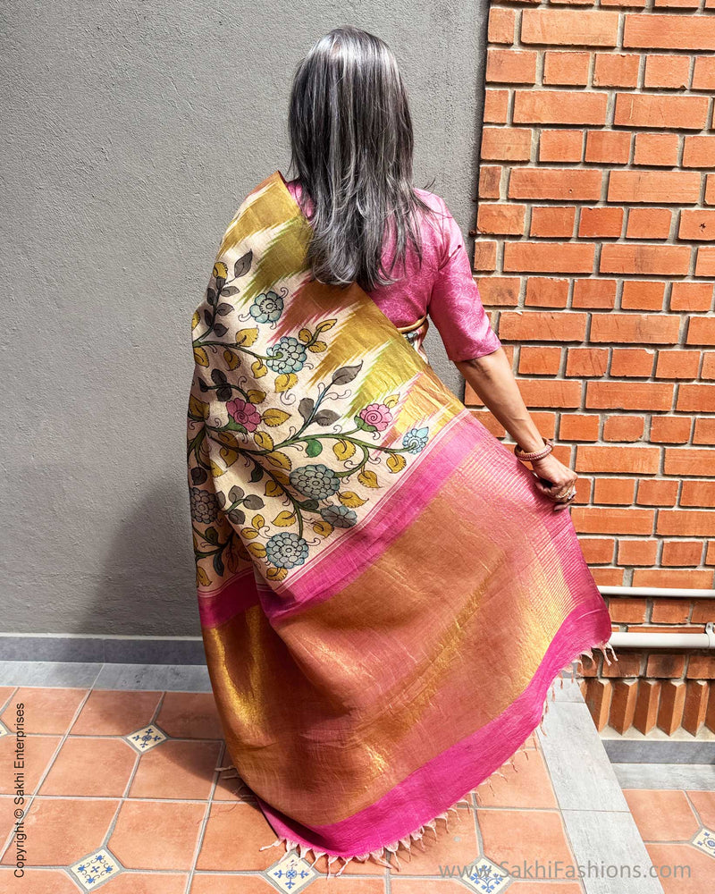 EE-Y08958 Kalamkari Kanchi Silk