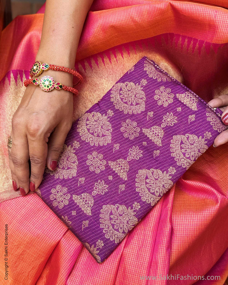 EE-Y05305 Pink Orange Check Kanchi