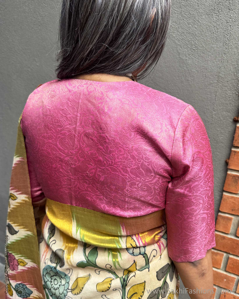 EE-Y08958 Kalamkari Kanchi Silk