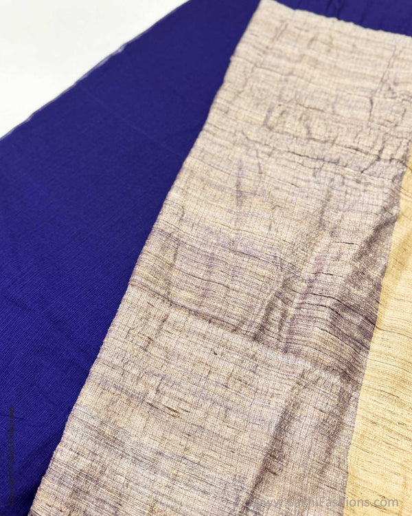 DP-Y05643 Blue Cotton Saree