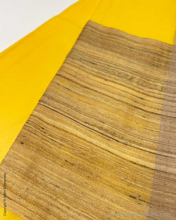DP-Y05639 Yellow Cotton Saree