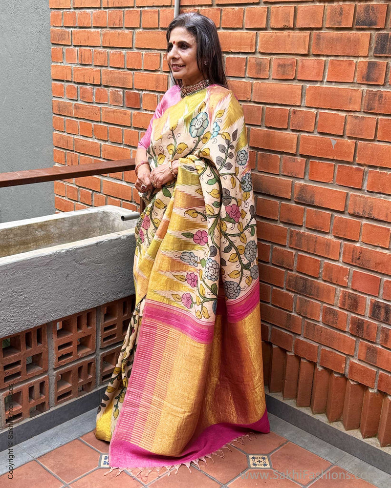 EE-Y08958 Kalamkari Kanchi Silk