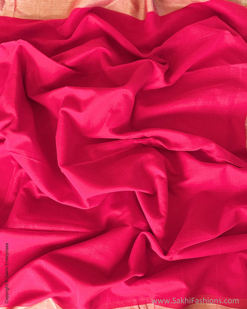 DP-Y05640 Red Cotton Saree