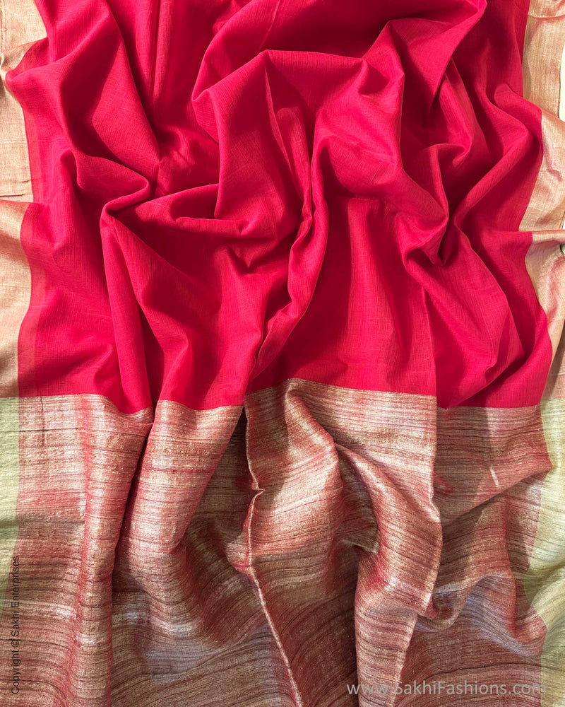 DP-Y05640 Red Cotton Saree
