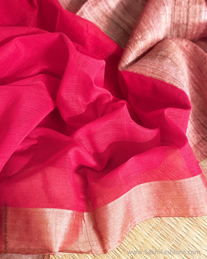 DP-Y05640 Red Cotton Saree