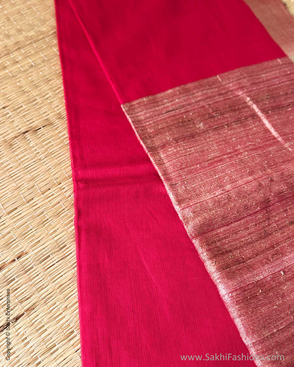 DP-Y05640 Red Cotton Saree