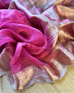 DP-Y09678 Pink Crush Tissue Sari