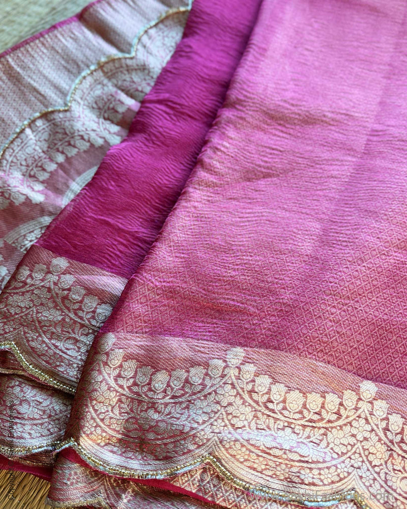 DP-Y09678 Pink Crush Tissue Sari