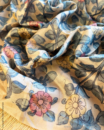 BL-Y28125 Cream Silk Kalamkari