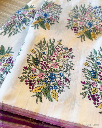 DP-Y10097 Purple Kanchi floral Sari