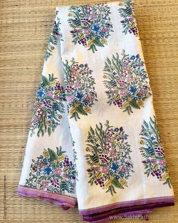 DP-Y10097 Purple Kanchi floral Sari