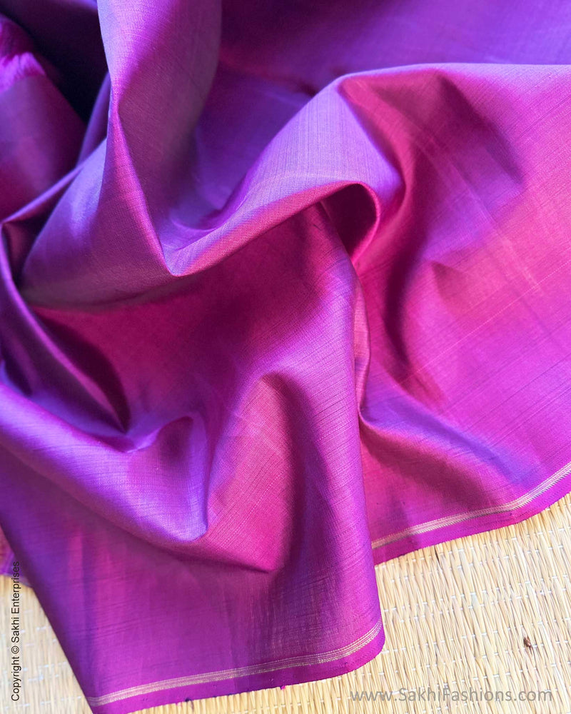 DP-Y10097 Purple Kanchi floral Sari