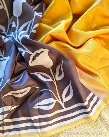 DP-Y09274 Brown Kanchi batik sari