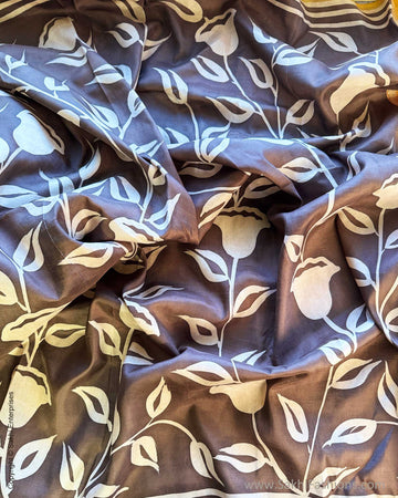 DP-Y09274 Brown Kanchi batik sari