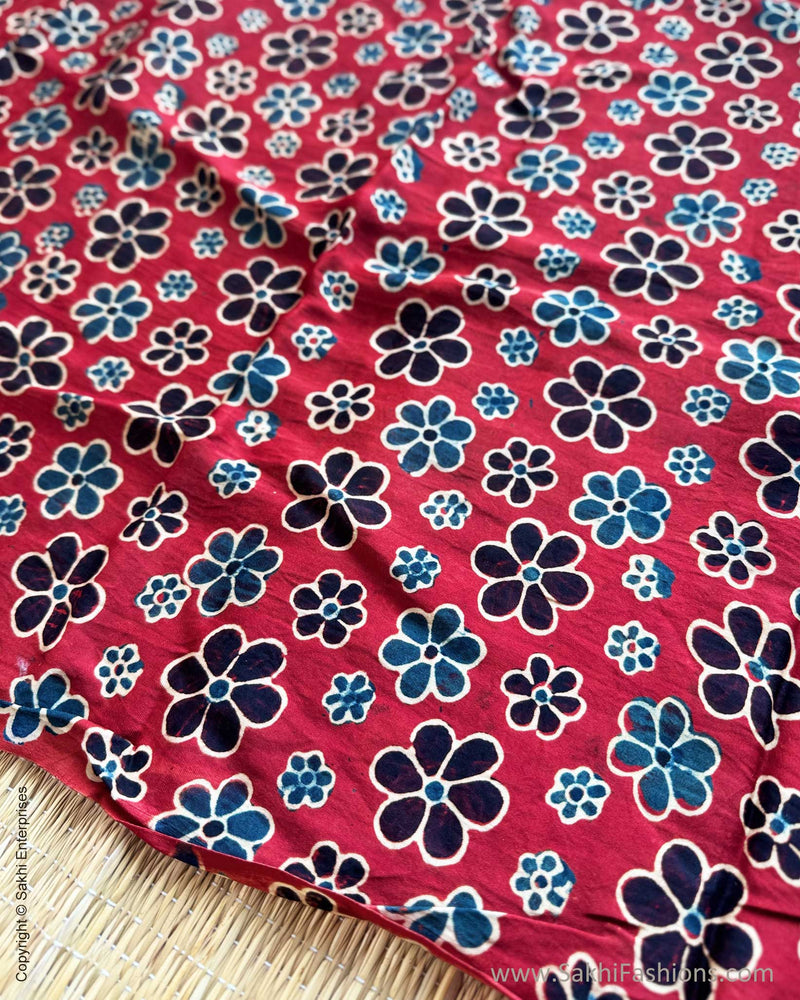 BL-Y10111 Red Ajrakh Blouse