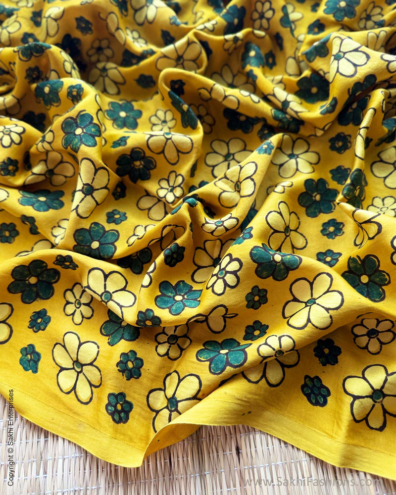 BL-Y10115 Yellow Ajrakh Blouse