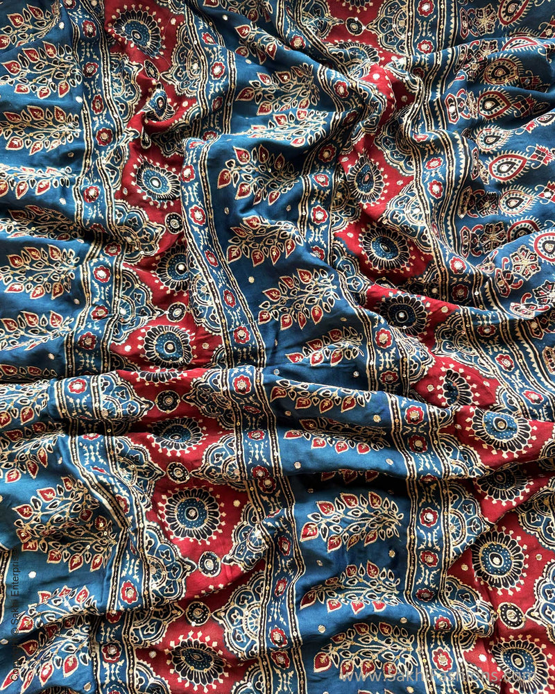 DP-Y02541 Modal Silk Red Ajrakh