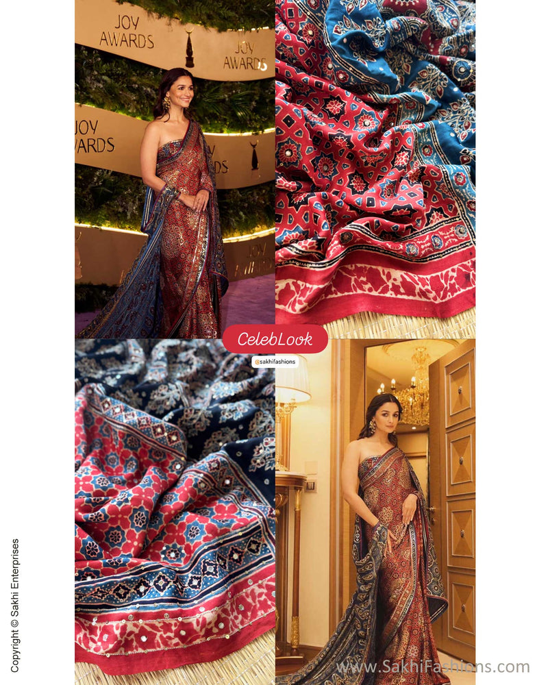 DP-Y10110 Modal Silk Red Ajrakh