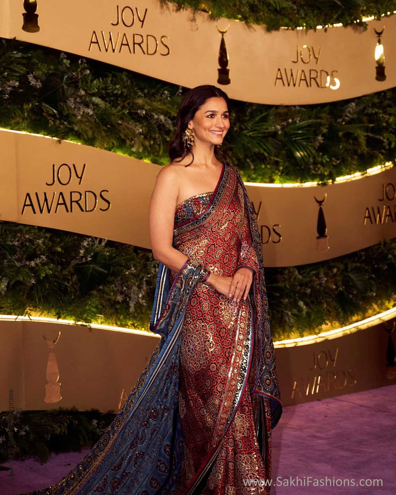 DP-Y02541 Modal Silk Red Ajrakh