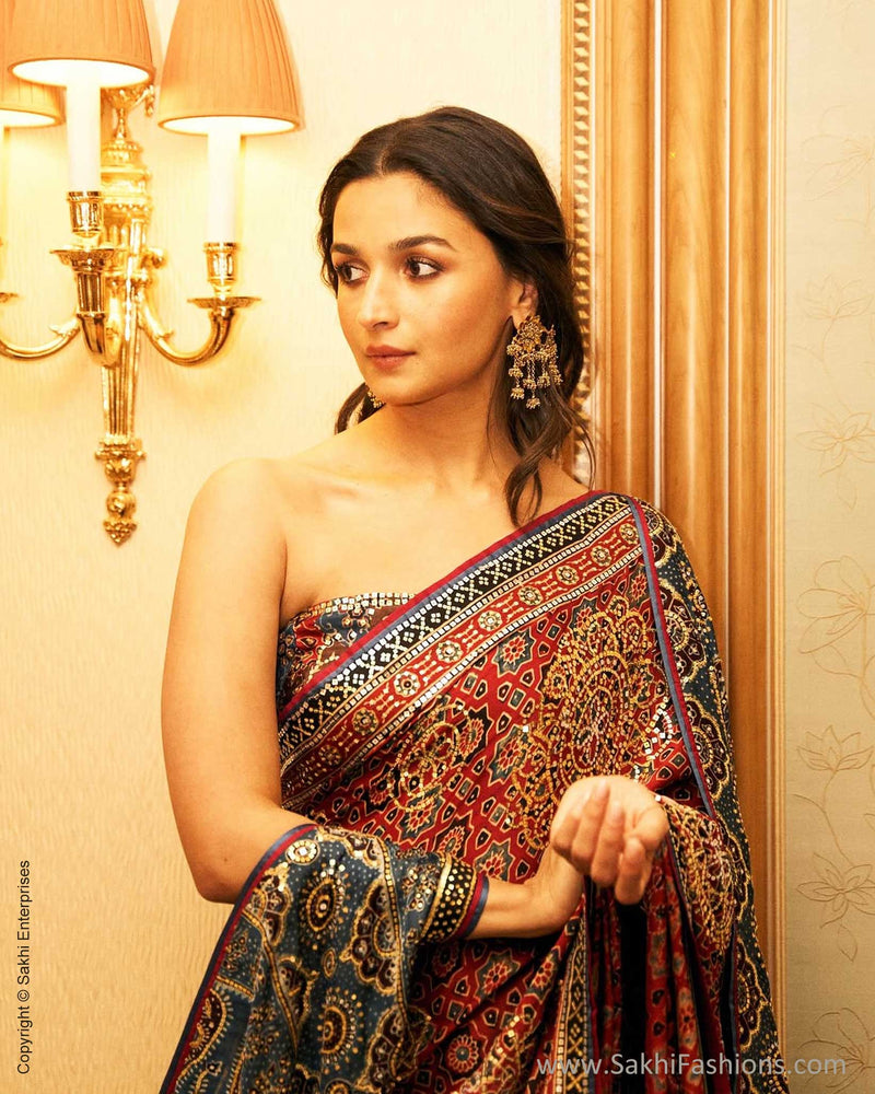 DP-Y02541 Modal Silk Red Ajrakh