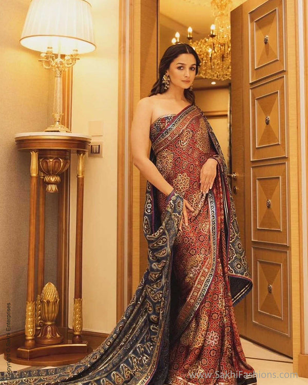 DP-Y02541 Modal Silk Red Ajrakh