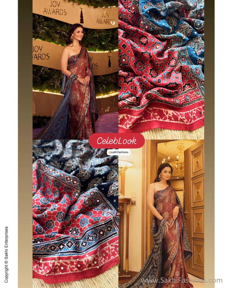 DP-Y10110 Modal Silk Red Ajrakh