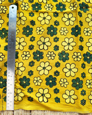 BL-Y10115 Yellow Ajrakh Blouse