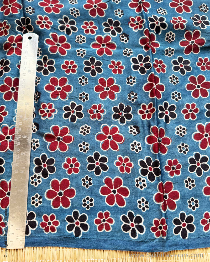 BL-Y10112 Blue Ajrakh Blouse