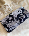 AC-Y07098 Black Banarsi clutch