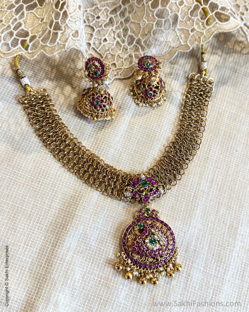 AJ-Y10267 Mesh Necklace Set