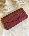 AC-Y07092 Maroon Kanchi clutch