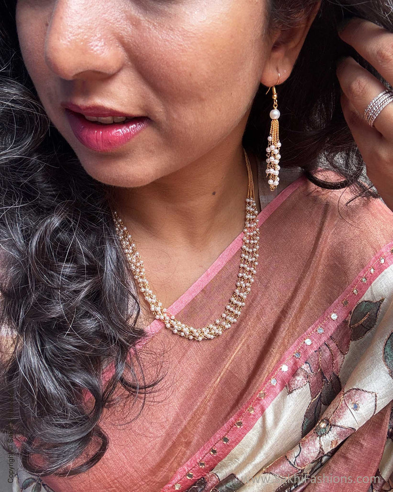EE-Y09942 Peach Floral Tussar Sari
