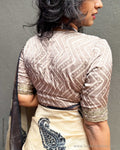 BL-Y12939R Ajrakh Modal Blouse