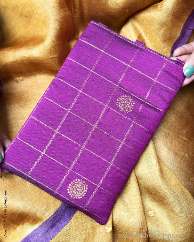 EE-X15828 Mustard Tussar Batik Saree