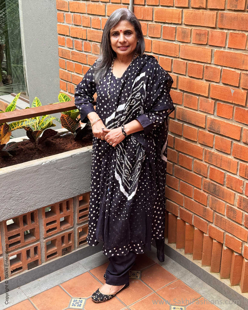 EE-Y08887 Black Bandhini Salwar