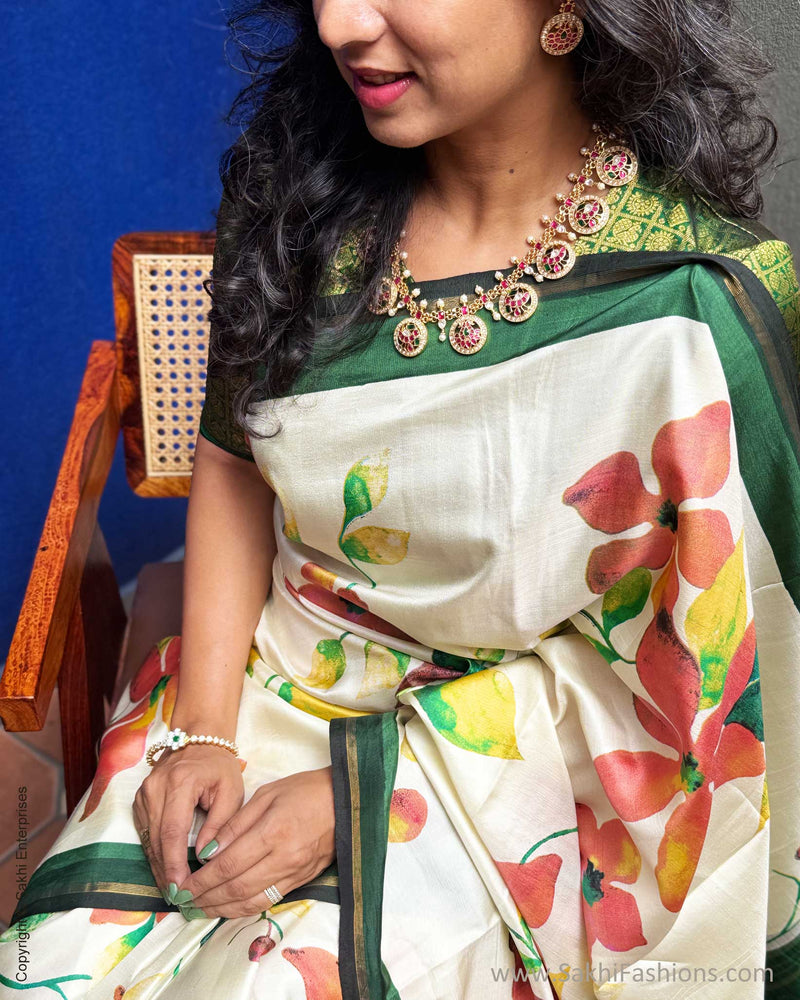 EE-Y05258 Floral Kanchi Sari