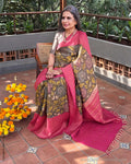 EE-Y08960 Kalamkari Kanchi Sari