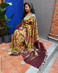EE-Y08959 Kalamkari Kanchi Sari