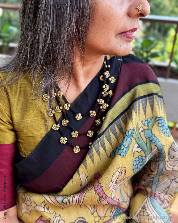 EE-Y08957  Kalamkari Tussar Silk