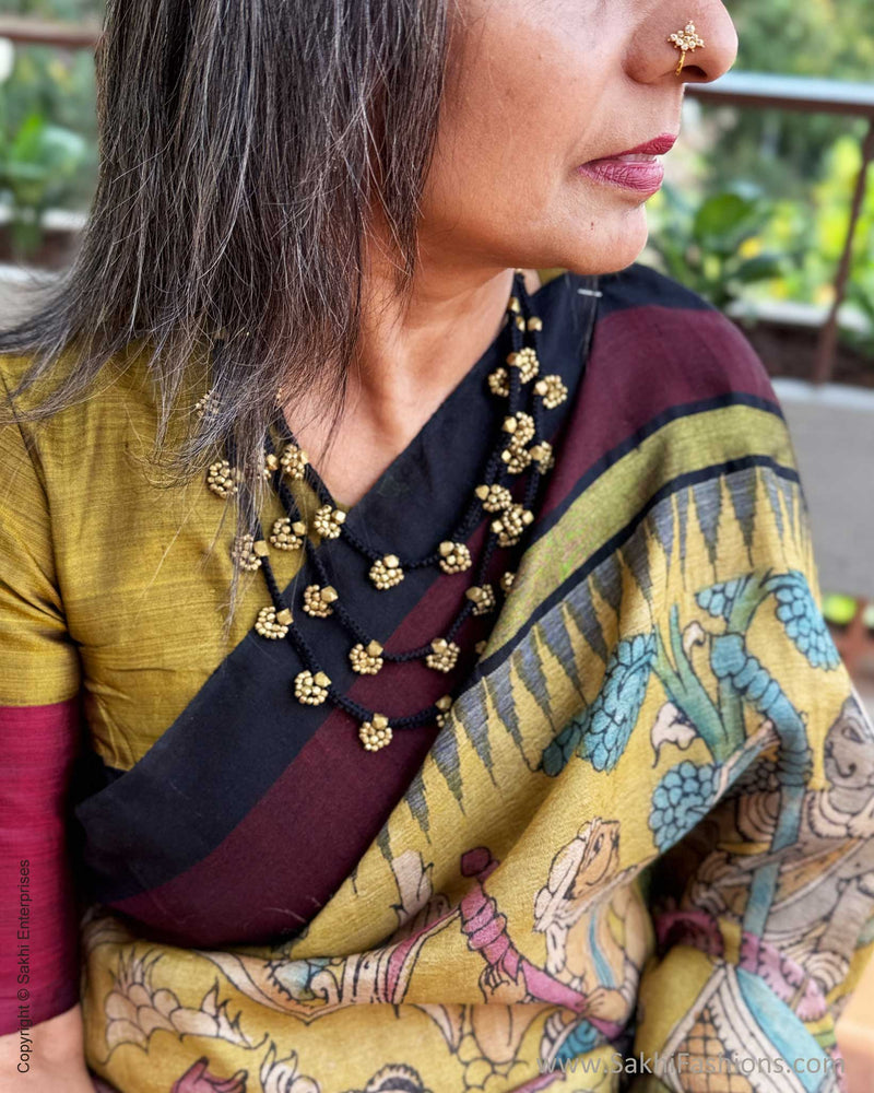 EE-Y08957  Kalamkari Tussar Silk