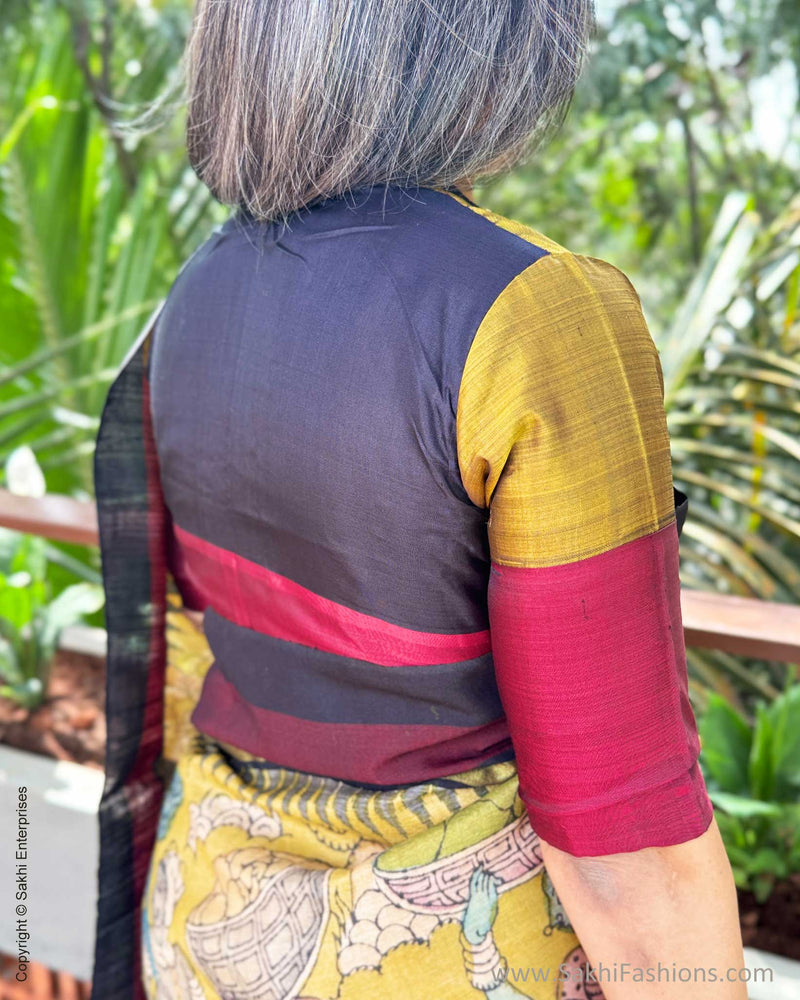 EE-Y08957  Kalamkari Tussar Silk