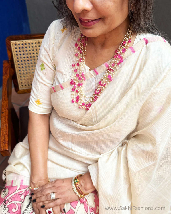 EE-Y09616 Kalamkari Tussar Silk