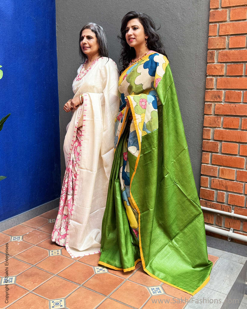 EE-Y09615 Kalamkari Tussar Silk