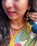 AS-Y07289 Silver Gold Earring